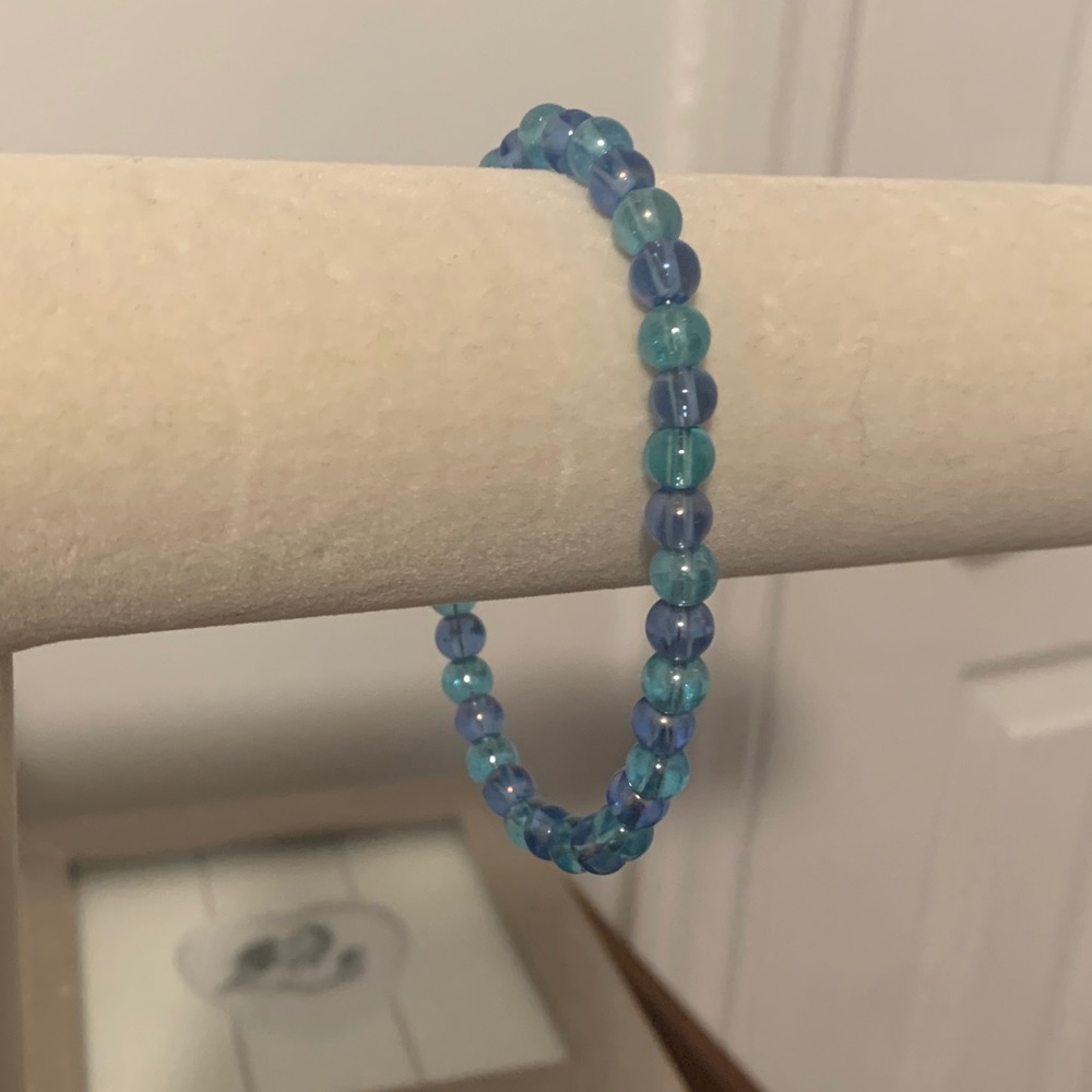 Blue Beaded Bracelet